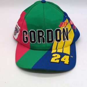 Vintage Jeff Gordon Mens Hat Dupont Nascar Racing Adjustable Snapback USA